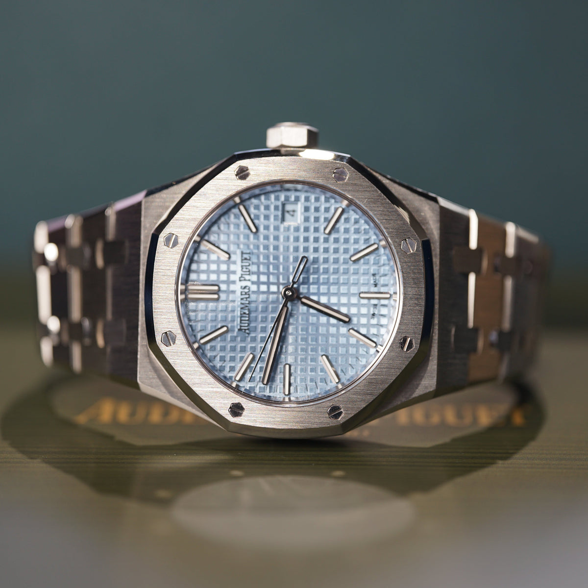 Audemars Piguet Royal Oak Selfwinding 37 mm Light Blue Dial Stainless Steel Bracelet 15550ST.OO.1356ST.08