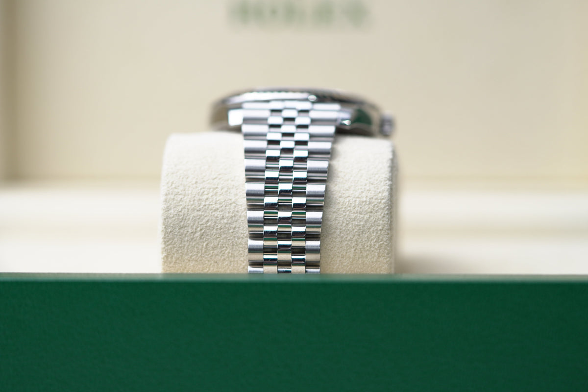 Rolex Datejust 41 mm Mint Green Dial Oystersteel and White Gold Jubilee Bracelet 126334-0028 - WATCHXNYC