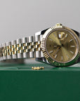 Rolex Datejust 41 41 mm Champagne-Colour Dial Oystersteel and 18k Yellow Gold Jubilee Bracelet 126333-0010 - WATCHXNYC