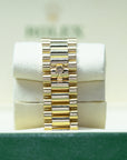 Rolex Day-Date 40 40 mm White Dial 18k Yellow Gold President Bracelet 228238-0042 - WATCHXNYC