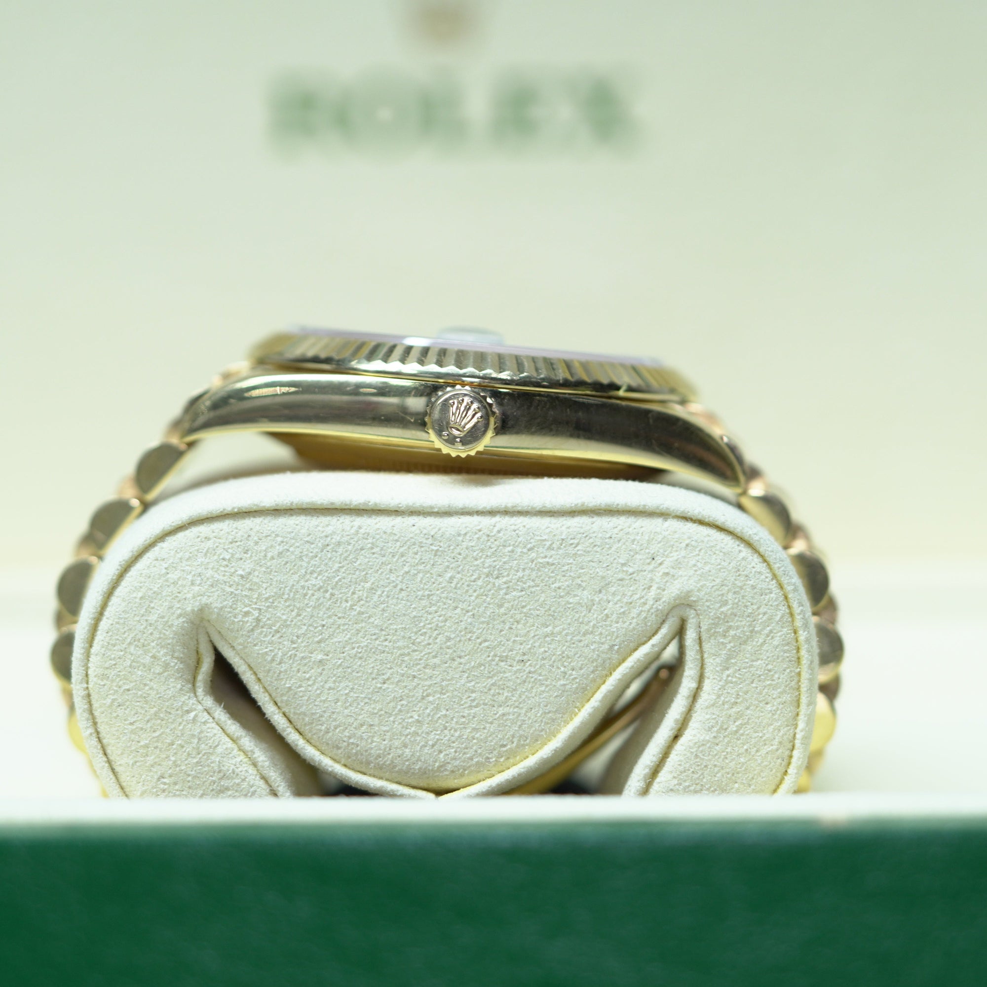 Rolex Day-Date 40 40 mm White Dial 18k Yellow Gold President Bracelet 228238-0042 - WATCHXNYC
