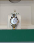 Rolex Datejust 31 31 mm White Mother-Of-Pearl Set With Diamonds Dial Oystersteel and 18k Yellow Gold Jubilee Bracelet 278273-0028 - WATCHXNYC