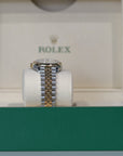 Rolex Datejust 31 31 mm White Mother-Of-Pearl Set With Diamonds Dial Oystersteel and 18k Yellow Gold Jubilee Bracelet 278273-0028 - WATCHXNYC