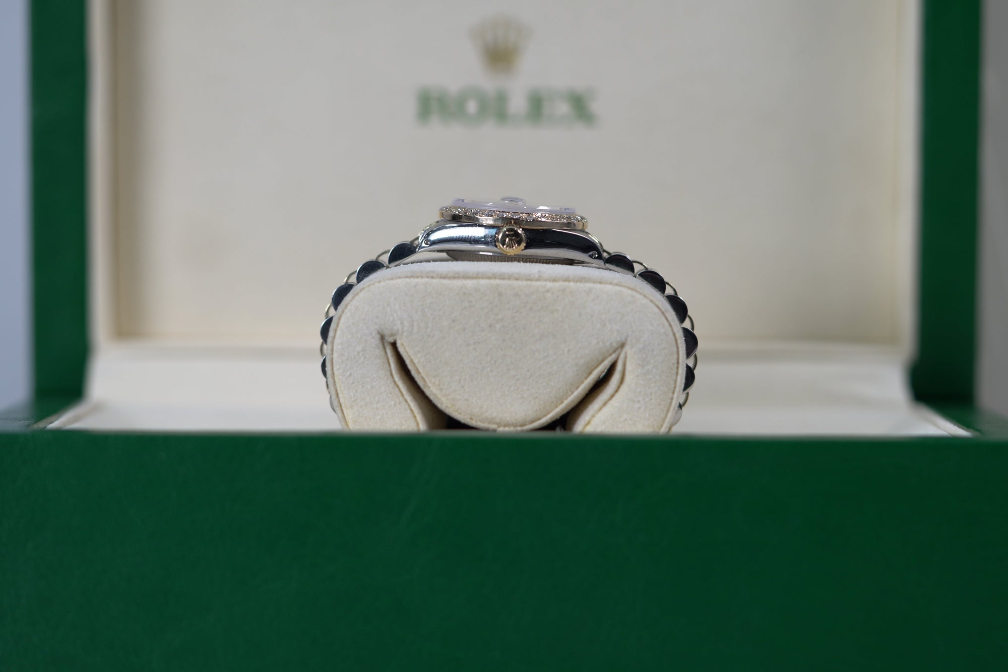 Rolex Lady-Datejust 28 mm Champagne-Colour Dial with Diamonds  Oystersteel and 18k Yellow Gold Jubilee Bracelet 279383rbr-0001 - WATCHXNYC
