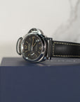 Panerai Luminor 8 Giorni 44 mm Black Dial Stainless Steel Black   Leather Strap PAM00915 - WATCHXNYC