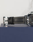 Panerai Luminor 8 Giorni 44 mm Black Dial Stainless Steel Black   Leather Strap PAM00915 - WATCHXNYC