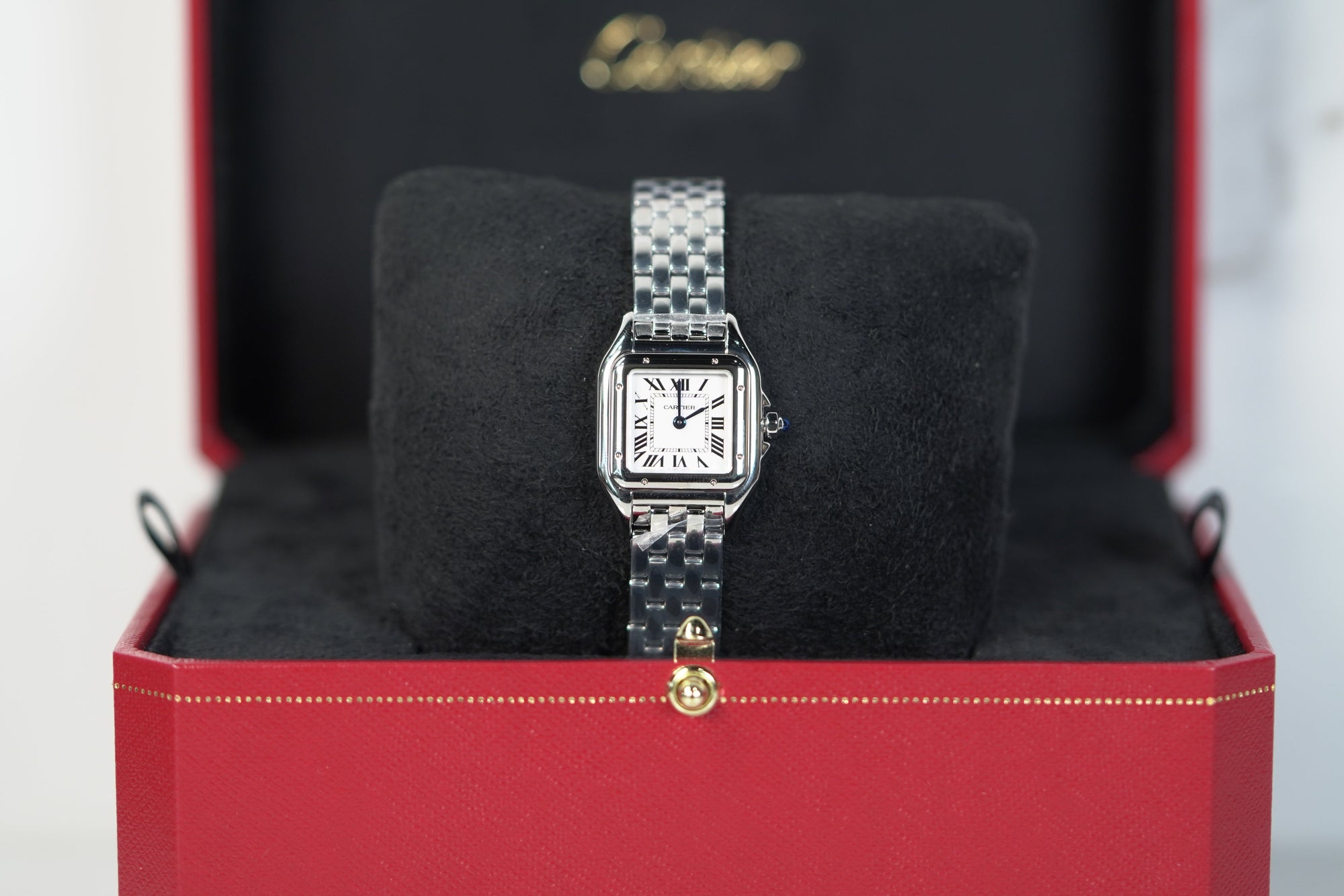 Cartier Panthère 23 mm x 30 mm Small Steel Silver Dial Bracelet WSPN0013 - WATCHXNYC