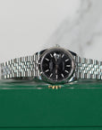 Rolex Datejust 36 36mm Bright Black Dial Oystersteel and White Gold Jubilee Bracelet 126234-0015 - WATCHXNYC