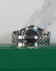 Rolex Datejust 36 36mm Bright Black Dial Oystersteel and White Gold Jubilee Bracelet 126234-0015 - WATCHXNYC