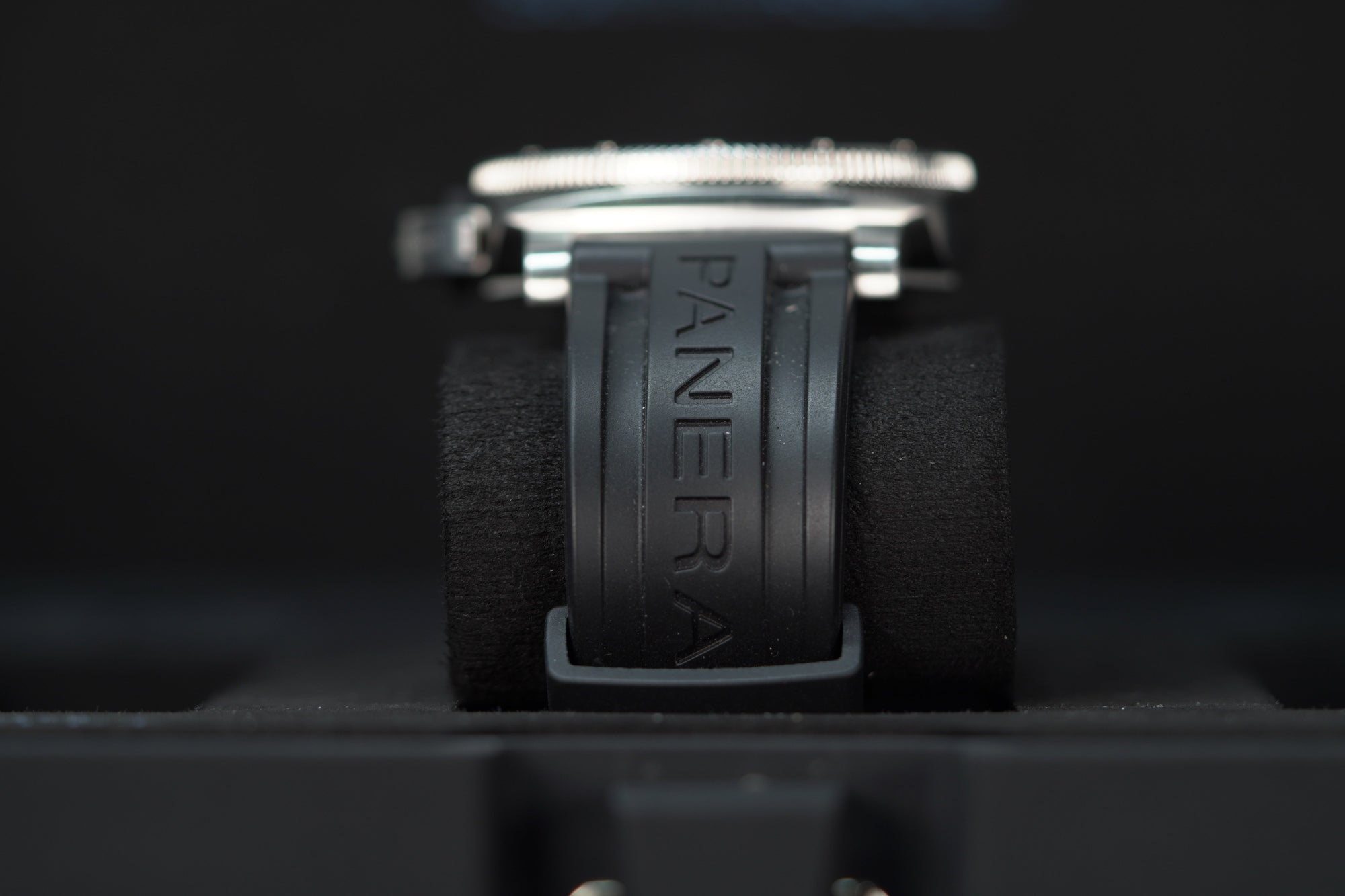Panerai Submersible QuarantaQuattro Grigio Roccia 44 mm Black Dial Brushed Steel Recycled PET Grey Strap PAM01288 - WATCHXNYC