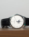Jaeger-LeCoultre Master Ultra Thin Date 39 mm Silvered Grey Dial Stainless Steel   Leather Strap Q1238420 - WATCHXNYC