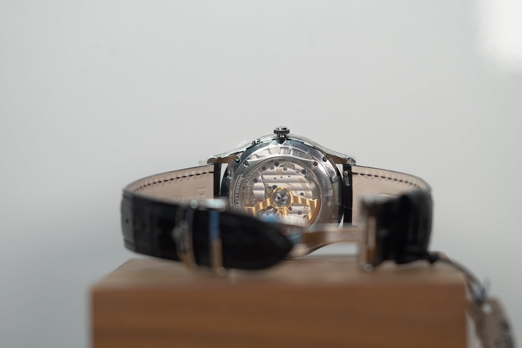Jaeger-LeCoultre Master Ultra Thin Date 39 mm Silvered Grey Dial Stainless Steel   Leather Strap Q1238420 - WATCHXNYC