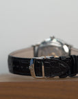Jaeger-LeCoultre Master Ultra Thin Date 39 mm Silvered Grey Dial Stainless Steel   Leather Strap Q1238420 - WATCHXNYC