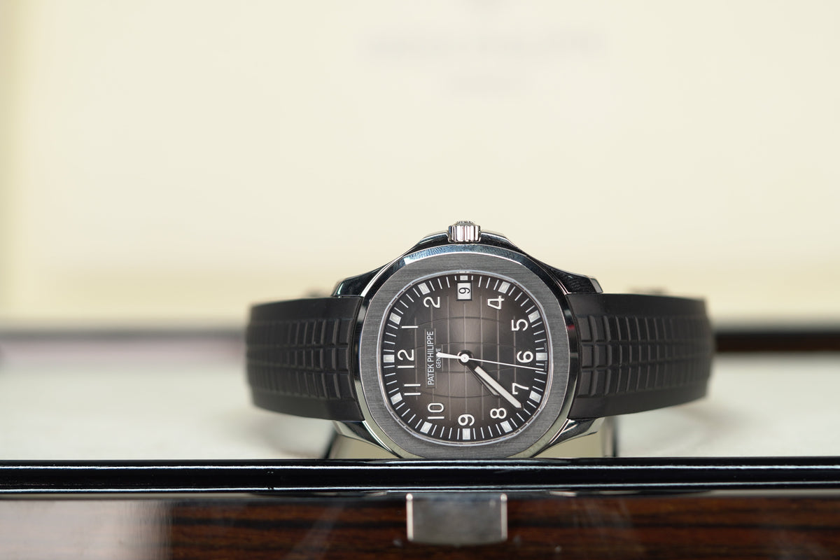 Patek Philippe  Aquanaut 40.8 mm Black Dial Stainless Steel Rubber Strap 5167A-001 - WATCHXNYC