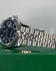 Rolex Sky-Dweller 42 mm Bright Blue Dial Oystersteel  Jubilee Bracelet. 336934-0006 - WATCHXNYC