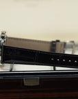 Patek Philippe Calatrava Gray Satin Dial White Gold Case   Leather Black Leather 39mm 6119G-001 - WATCHXNYC