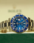 Rolex Submariner Date 41 mm Royal Blue Dial 18 Kt Yellow Gold Oyster Bracelet 126618lb-0002 - WATCHXNYC