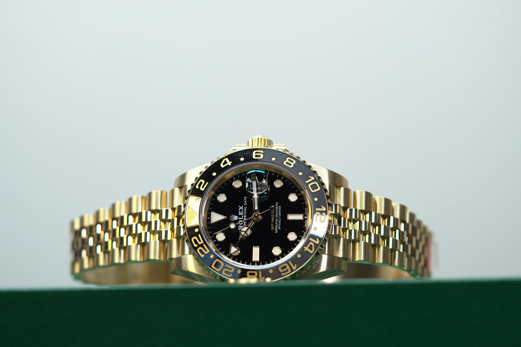 Rolex GMT-Master II 40 mm Black Dial 18k Yellow Gold Jubilee Bracelet 126718grnr-0001 - WATCHXNYC