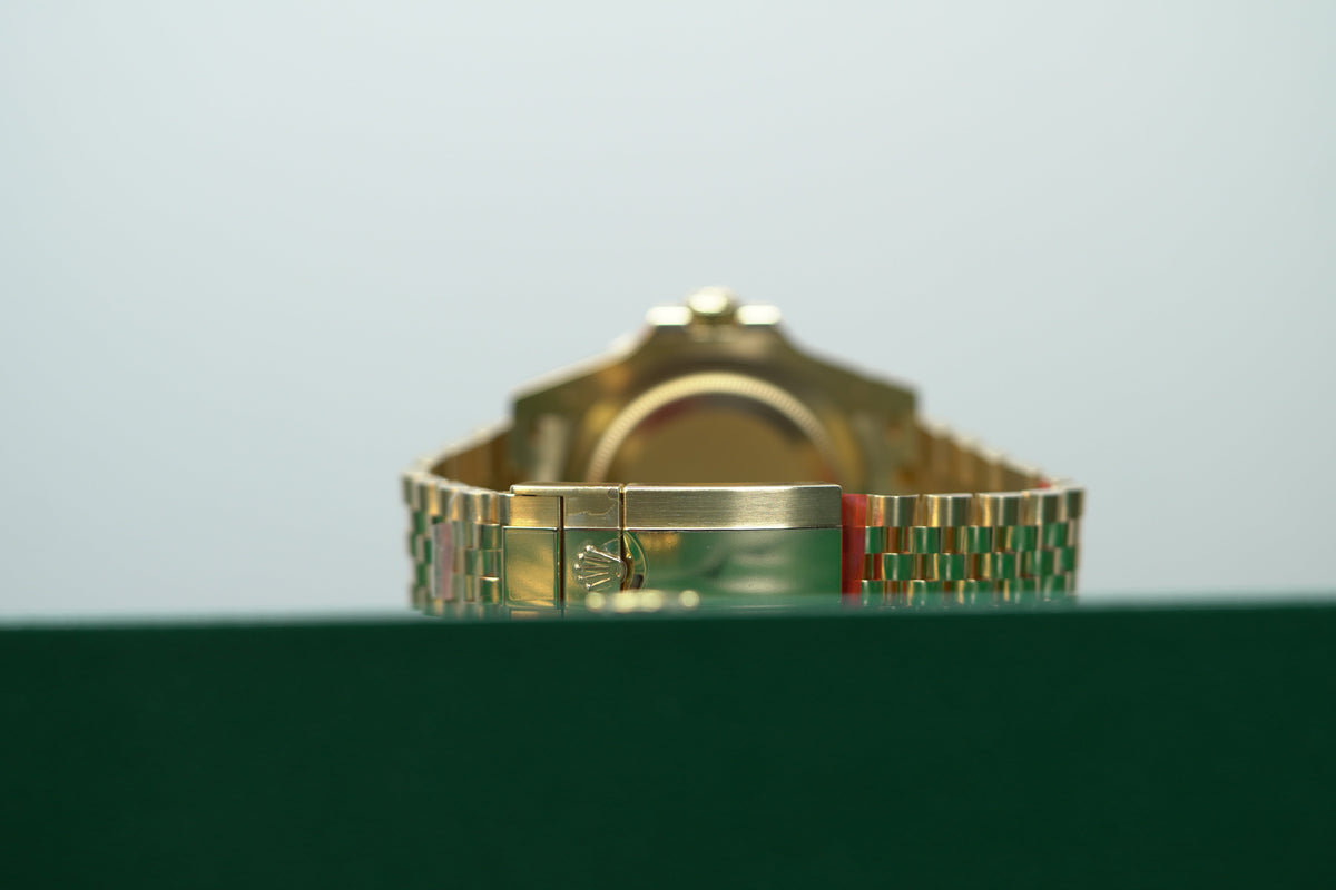 Rolex GMT-Master II 40 mm Black Dial 18k Yellow Gold Jubilee Bracelet 126718grnr-0001 - WATCHXNYC