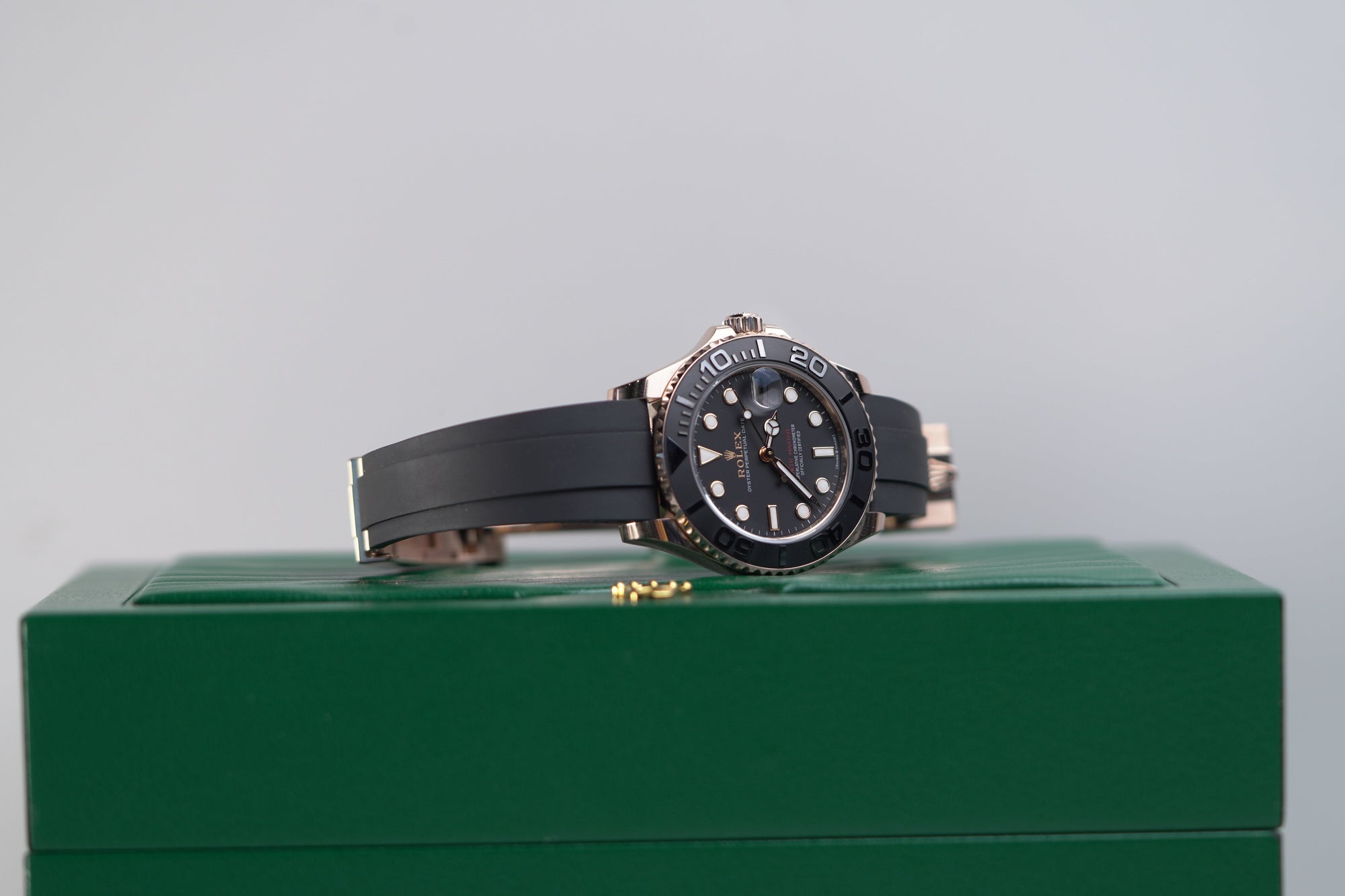 Rolex Yacht-Master 37 37 mm Intense black Dial 18 kt Everose gold Oysterflex bracelet 268655-0017 - WATCHXNYC