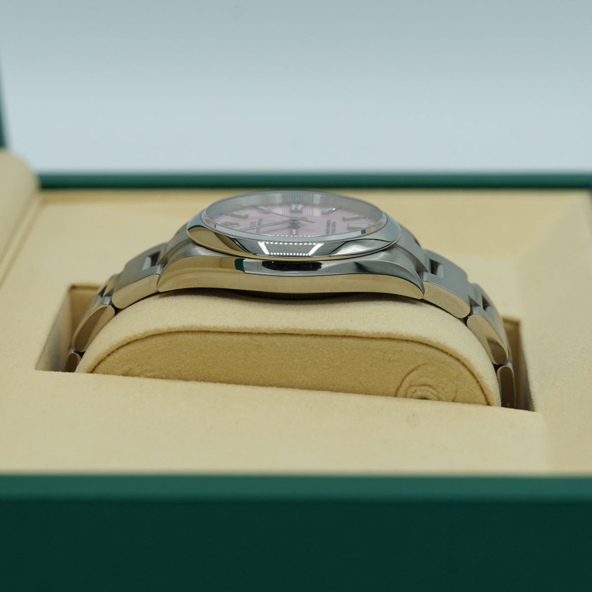 Rolex Oyster Perpetual 36 mm Candy Pink Dial Oystersteel Oyster Bracelet 126000-0008 - WATCHXNYC