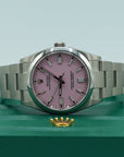 Rolex Oyster Perpetual 36 mm Candy Pink Dial Oystersteel Oyster Bracelet 126000-0008 - WATCHXNYC