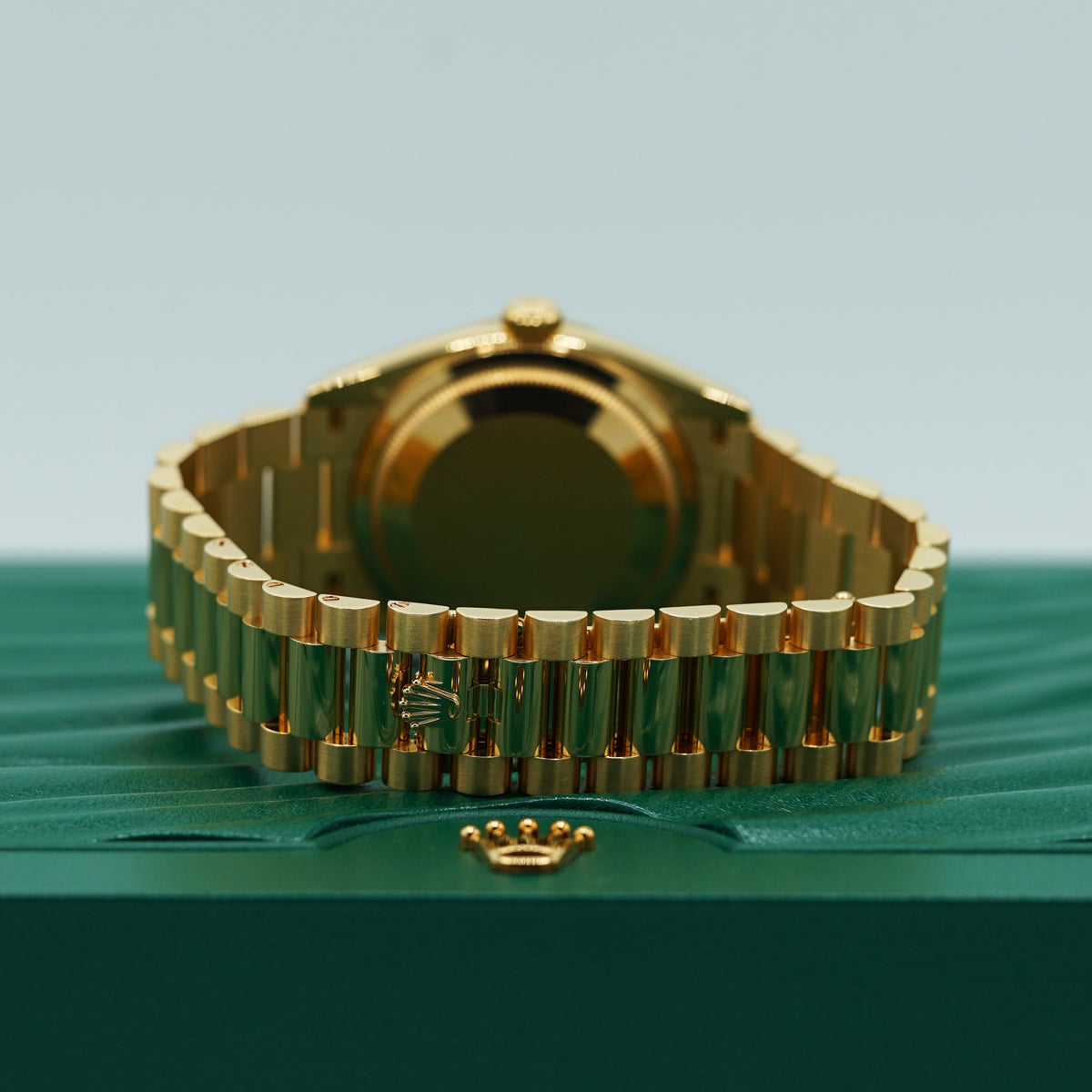 Rolex Day-Date 40 mm Champagne-Colour Dial 18k Yellow Gold President Bracelet 228238-0003 - WATCHXNYC