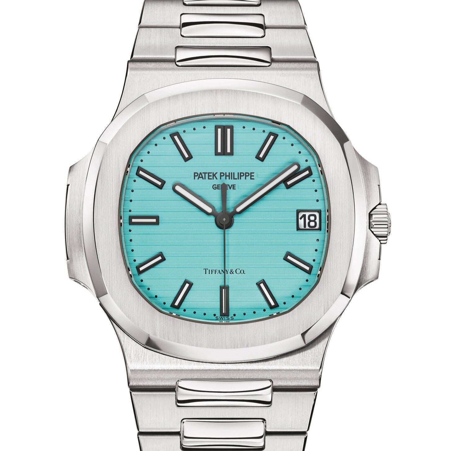 Patek Philippe 5711/1A-018 Nautilus Tiffany 40.5mm Blue Dial Stainless Steel - WATCHXNYC
