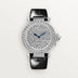 Cartier Pasha White Gold & Diamonds Dial 18K White Gold Black Alligator Leather Strap 35 mm HPI01450