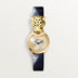 Cartier La Panthère Gold Dial 18K Yellow Gold Navy Blue Alligator Leather Strap 25.4 mm HPI01608