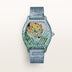 Cartier Panthère Métiers d'Art watch White Gold Dial 18K White Gold Gray-Blue Alligator Leather Strap HPI01811