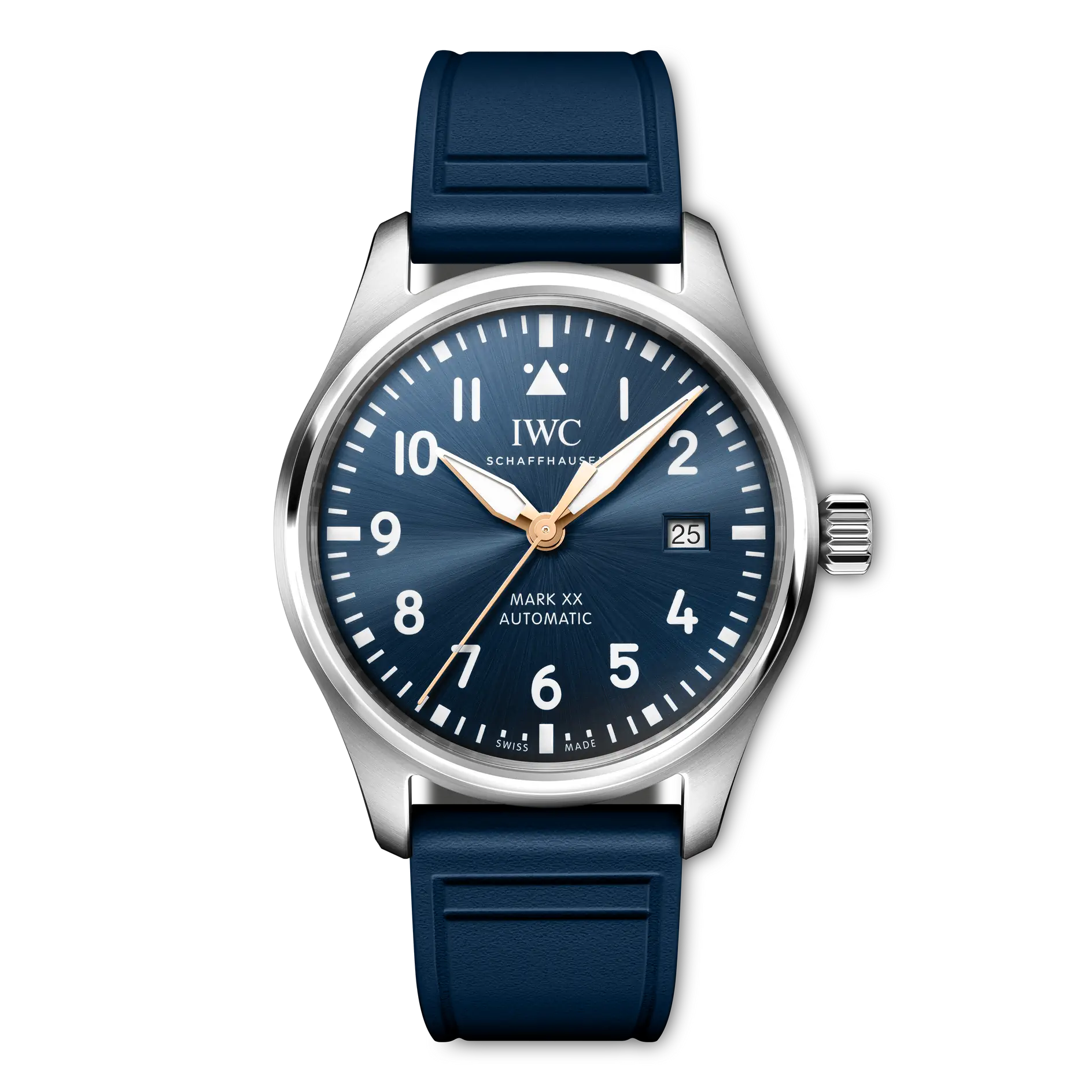 IWC Pilot's Watch Mark XX Le Petit Prince Blue Dial Steel Blue Rubber Strap 40 mm IW328221 - WATCHXNYC