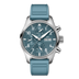 IWC Pilot's Watch Chronograph 41 Blue Dial Steel Light Blue Rubber Strap 41 mm IW388117