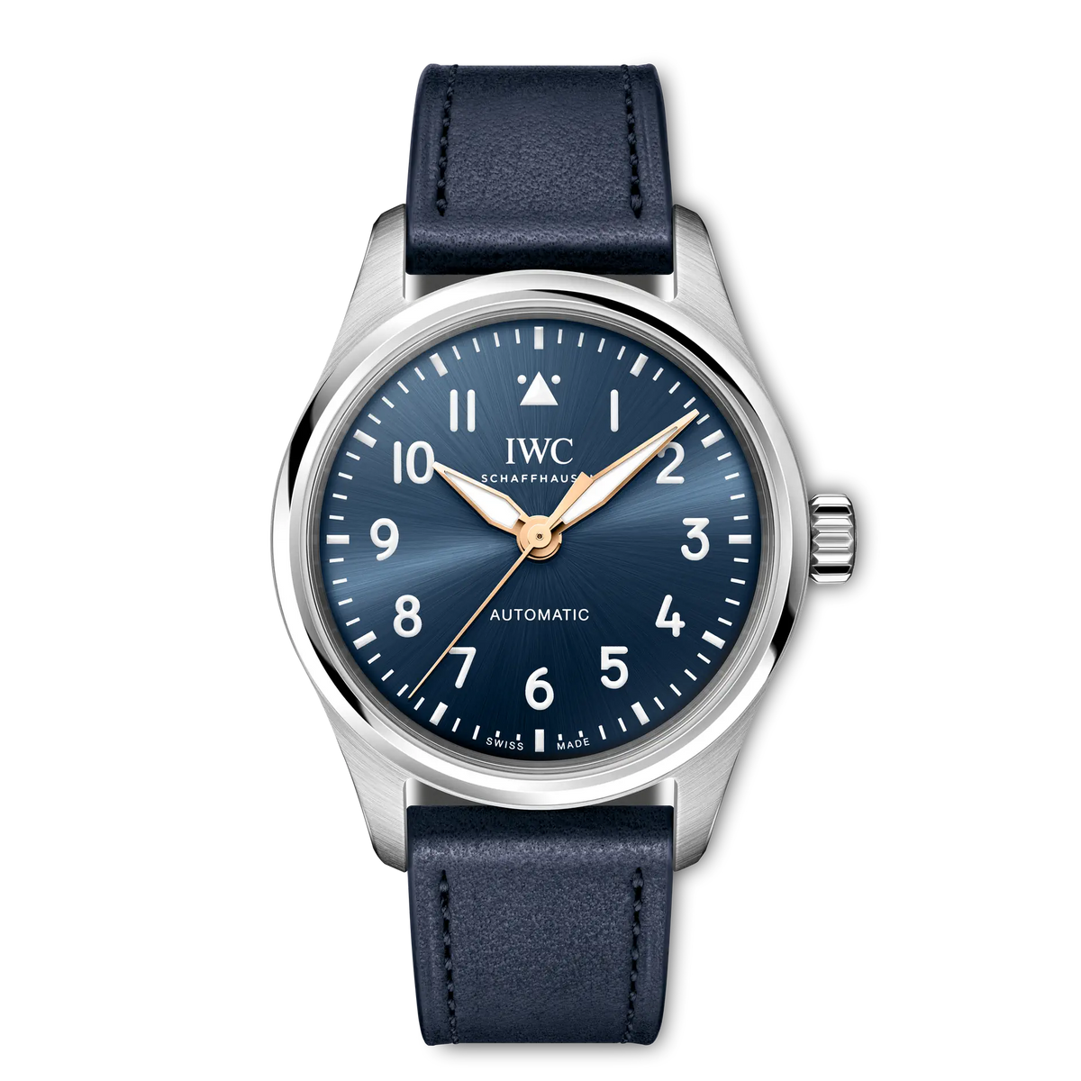 IWC Pilot's Watch Automatic 36 Le Petit Prince Blue Dial Steel Blue Calfskin Strap 36 mm IW458802 - WATCHXNYC