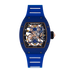 Richard Mille RM17-02 Blue Ceramic Tourbillon 48.15 mm x 40.10 mm Transparent Dial Ceramic Rubber Strap