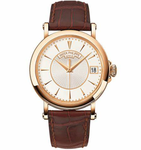 Patek Philippe 5153R-001 Calatrava 38mm Silvery Opaline Dial Rose Gold - WATCHXNYC