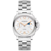 Panerai Luminor Due Luna 38 mm White Dial Polished Steel Polished And Brushed Steel Bracelet PAM01301