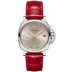 Panerai Luminor Due Ivory Dial Steel Red Alligator Leather Strap 38 mm PAM01550