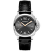 Panerai Luminor Due Anthracite Dial Steel Black Alligator Leather Strap 38 mm PAM01552