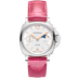 Panerai Luminor Due Luna White Dial Steel Red Alligator Leather Strap 38 mm PAM01557