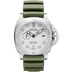 Panerai Submersible White Dial Steel Green Rubber Strap 44 mm PAM01595