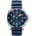 Panerai Submersible Mike Horn Blue Dial Steel Blue Rubber Strap 44 mm PAM01676