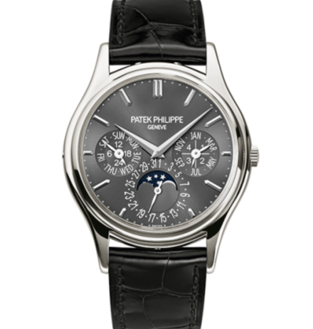 Patek Philippe 5140P-017 Grand Complications 38mm Gray Dial Platinum - WATCHXNYC