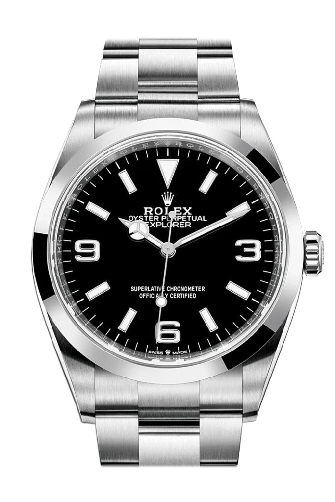 Rolex Explorer 36mm Black Dial Stainless Steel 124270 - WATCHXNYC
