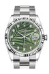 Rolex Datejust 36mm Olive Green Palm Motif Dial Stainless Steel 126234