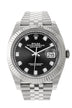 2025 Rolex Datejust 41mm Black Diamond Dial Stainless Steel 126334