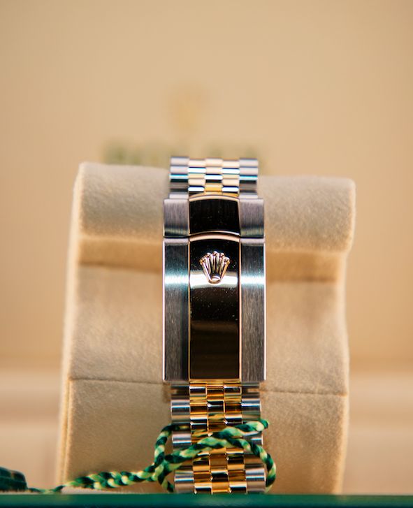 Rolex Datejust 36 36 mm Olive Green Set With Diamonds Dial Oystersteel and 18k Yellow Gold Oyster Bracelet 126283rbr-0012 - WATCHXNYC