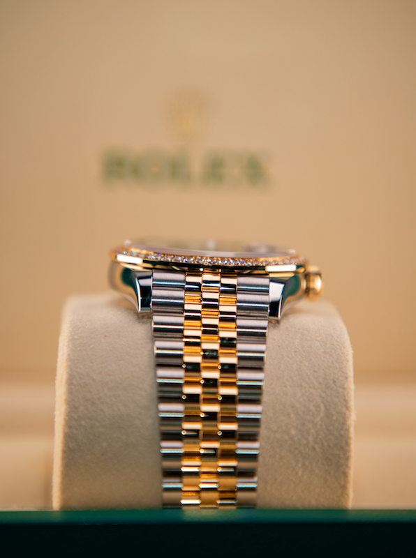 Rolex Datejust 36 36 mm Olive Green Set With Diamonds Dial Oystersteel and 18k Yellow Gold Oyster Bracelet 126283rbr-0012 - WATCHXNYC