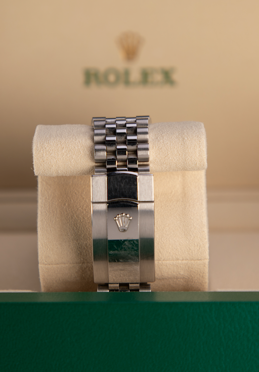 Rolex Datejust 41 41 mm Azzurro-Blue Dial Oystersteel and White Gold Jubilee Bracelet 126334-0026 - WATCHXNYC