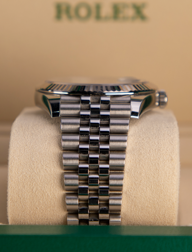 Rolex Datejust 41 41 mm Azzurro-Blue Dial Oystersteel and White Gold Jubilee Bracelet 126334-0026 - WATCHXNYC